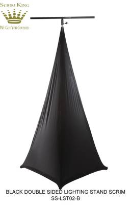 Lighting Stand Scrim - Double Side in Black